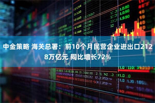 中金策略 海关总署：前10个月民营企业进出口2128万亿元 同比增长72%